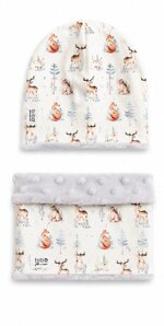 cuffia-e-scalda-collo-in-cotone-fantasia-alci-e-neve-con-pile-grigio