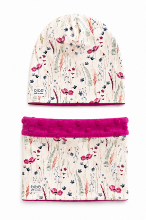 cuffia-e-scalda-collo-fiori-e-fucsia