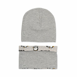 cuffia-e-calda-collo-grigio-e-scimmiotti