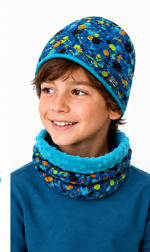 set-cuffia-e-scaldacollo-macchie-blu