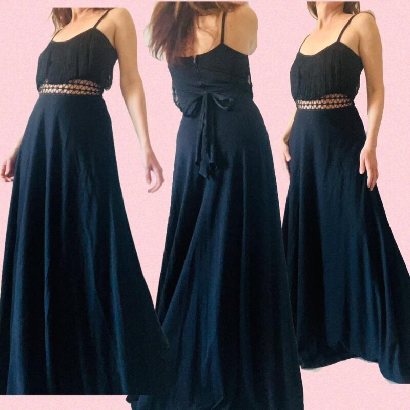 abito-da-sera-lungo-nero-anni-60