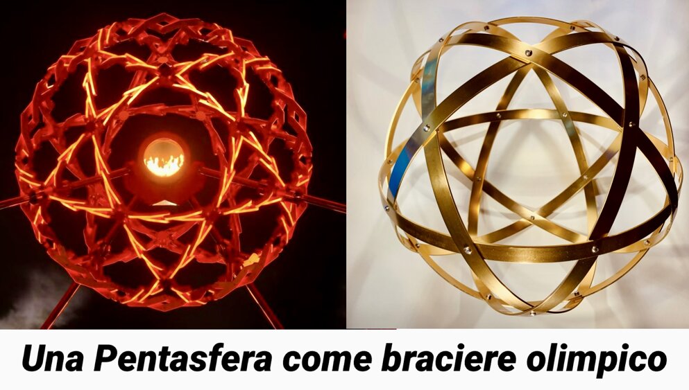 Pentasfera Braciere olimpico Milano Cortina 2026