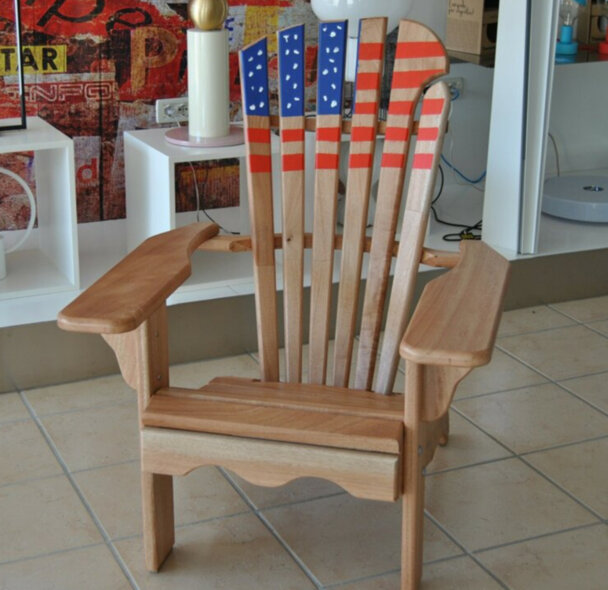 Adirondacktribute,sedie americane in legno,giardino,terrazo,costruite in Italia
