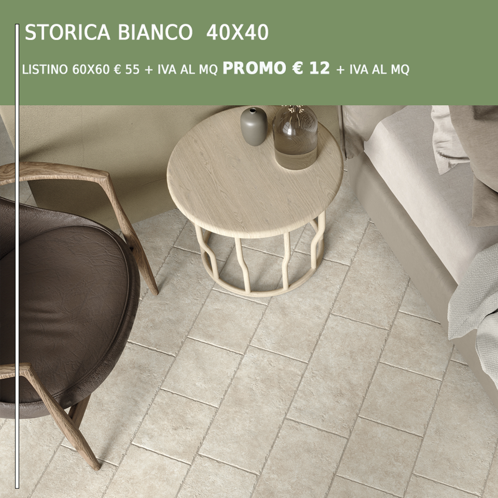 storica bianco 40x40