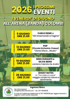 eventi giugno 2026- locandina