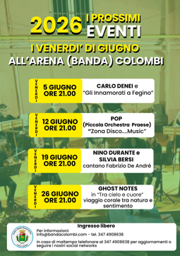 eventi giugno 2026- locandina