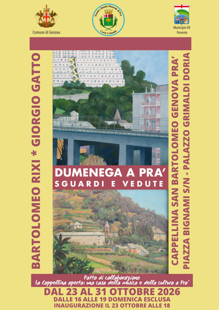 mostra dumenega a pra' - 2331 ottobre 2026 locandina