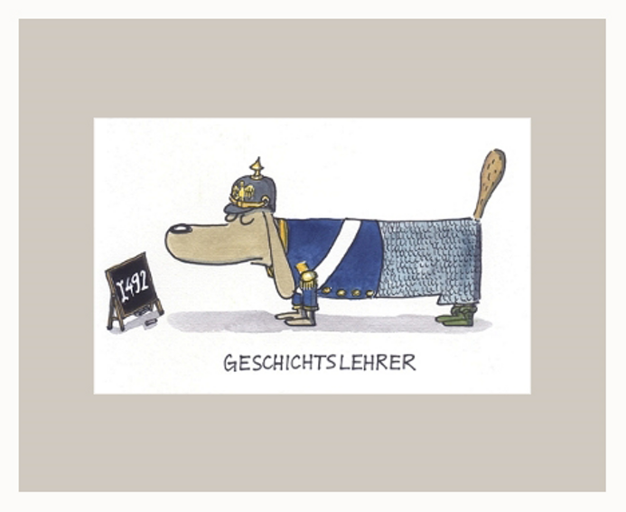 Geschichtslehrer Hund