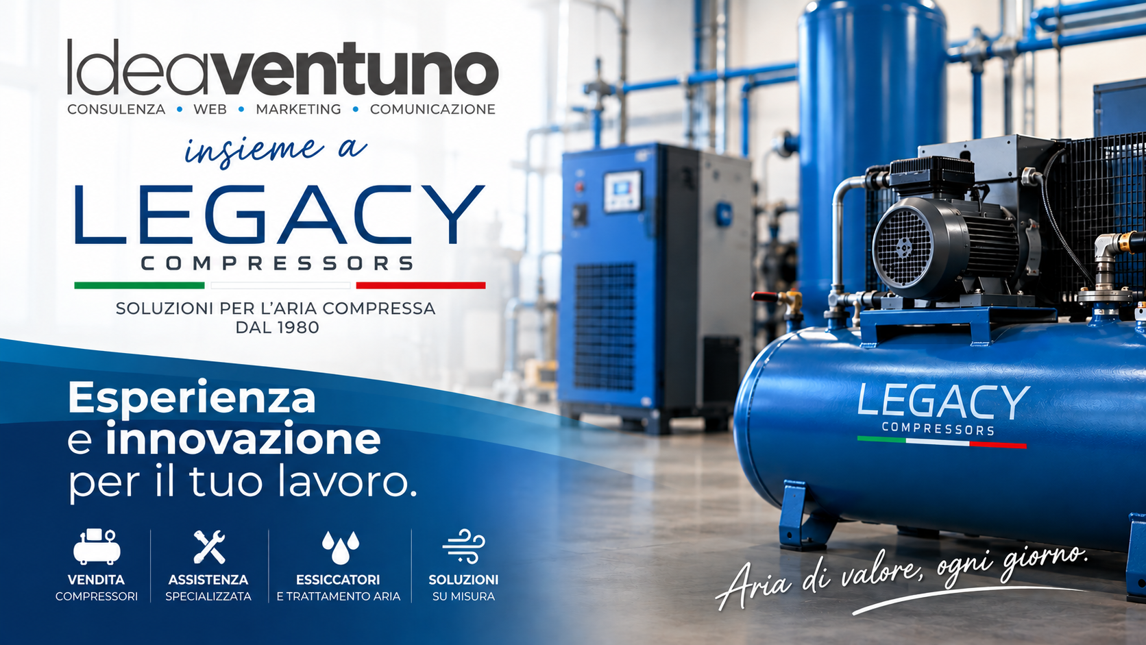 Ideaventuno and Legacy Compressors: a new partnership for digital communication