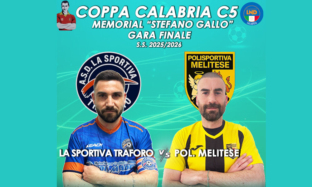 Coppa Calabria C5, Sportiva Traforo-Polisportiva Melitese sfida per il titolo