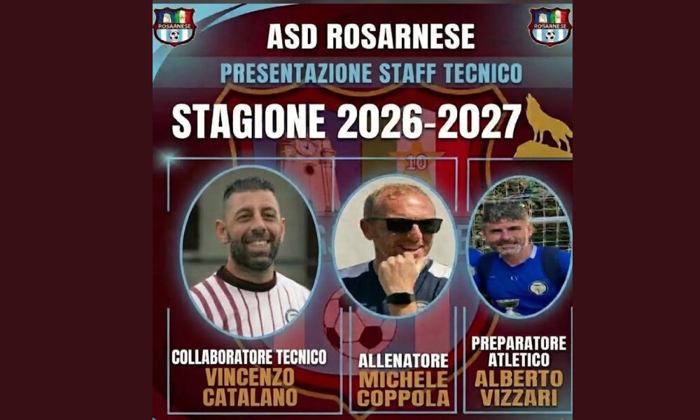 La Rosarnese, nuovo staff tecnico guidato da Coppola