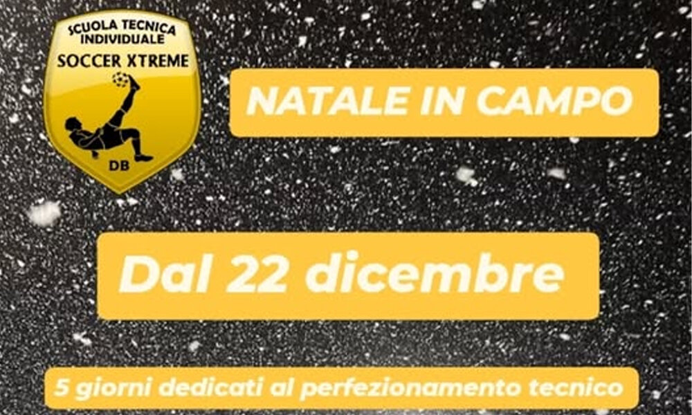 Soccer Xtreme lancia il &ldquo;Training di Natale &ndash; Speciale Tecnica&rdquo; 2025