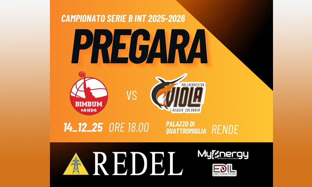 Redel, un altro derby all&rsquo;orizzonte: sfida alla Bim Bum Basket Rende