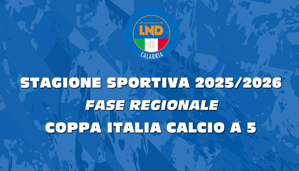 La fase regionale di Coppa Italia apre la stagione del Calcio a 5