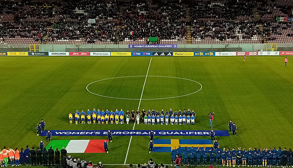 Risultato no, emozione sì: l’Italia incanta il Granillo ma cede 0-1 alla Svezia Risultato no, emozione sì: l’Italia incanta il Granillo ma cede 0-1 alla Svezia