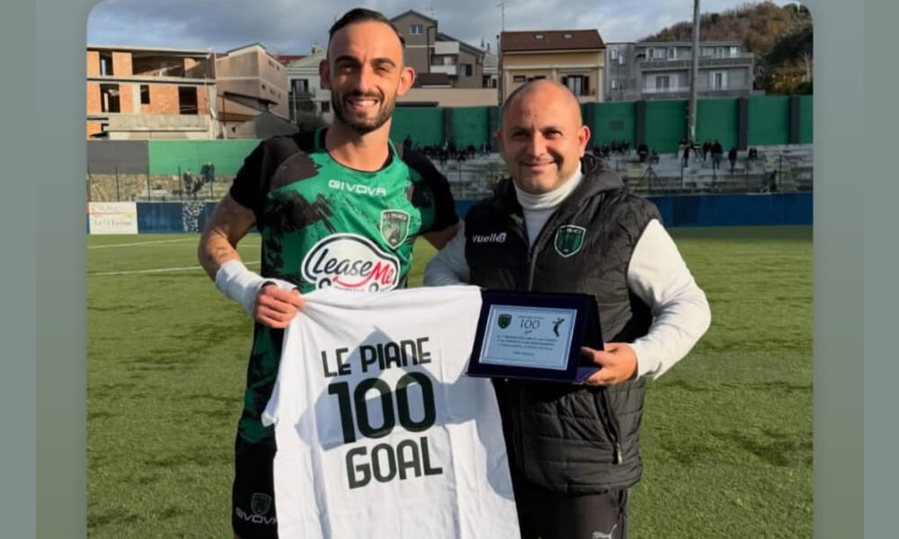 Luigi Le Piane sale sugli scudi festeggiando le 100 reti