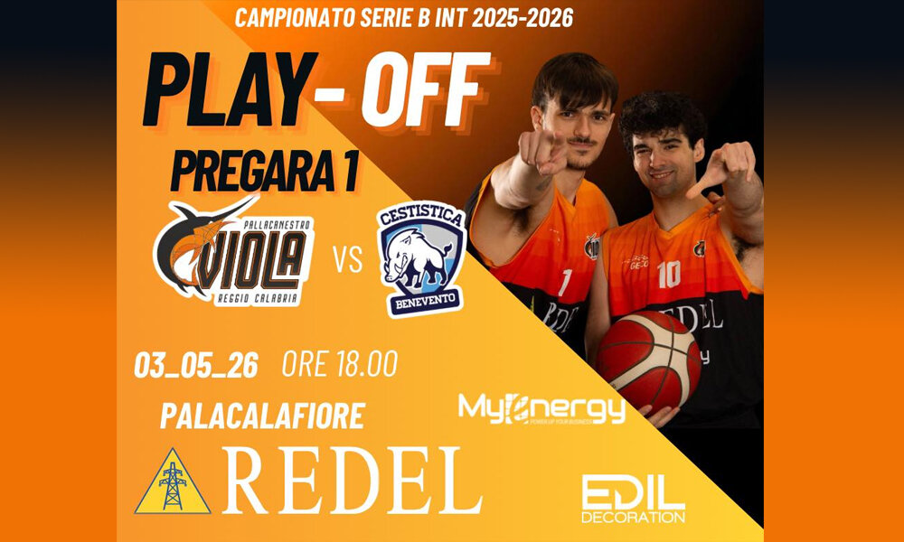 Redel RC, domani start ai playoff: ore 18 arriva Benevento