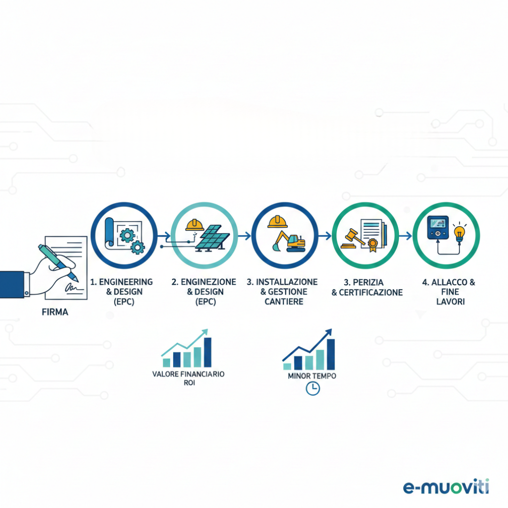 L’Ingegneria della Certezza: Il Modello Industriale EPC che Trasforma il Capitale in Asset Certificati, dalla Progettazione all'Allaccio. L’Ingegneria della Certezza: Il Modello Industriale EPC che Trasforma il Capitale in Asset Certificati, dalla Progettazione all'Allaccio.