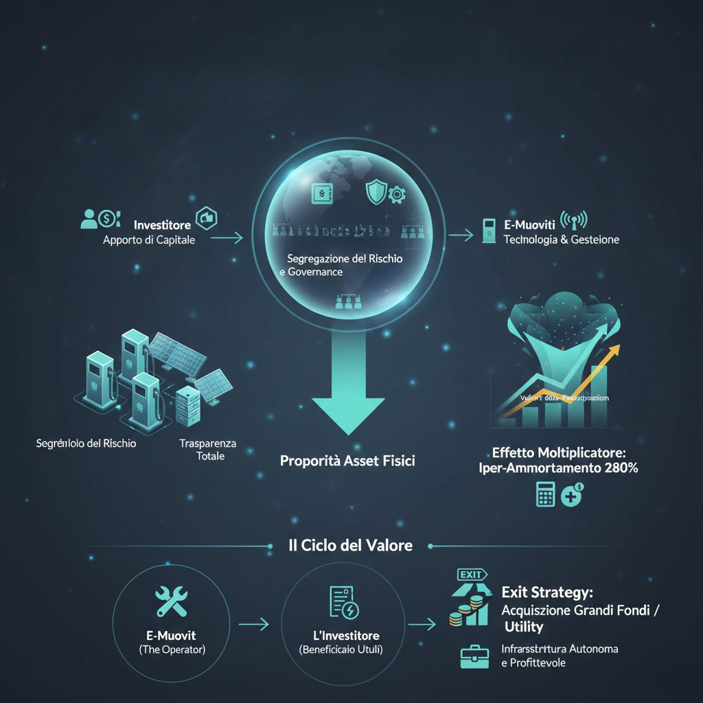 E-Muoviti: La Strategia NewCo tra Asset Ownership, Iper-Ammortamento al 280% e Scalabilit&agrave; verso l&rsquo;Exit