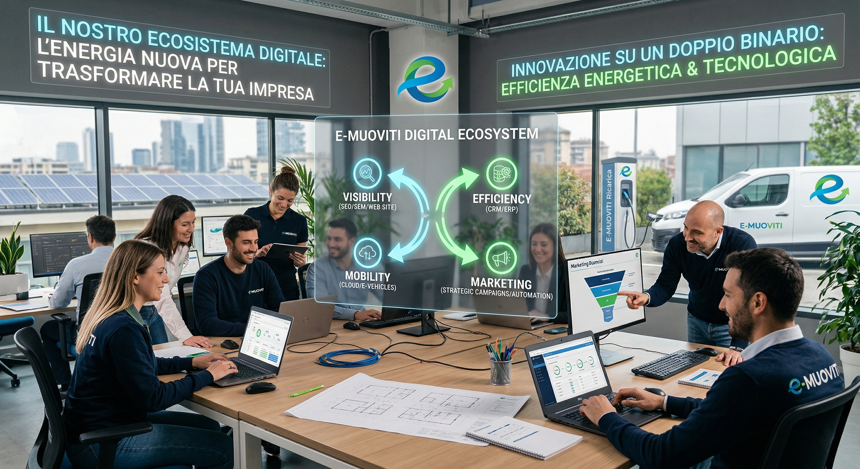 Il Nostro Ecosistema Digitale: L'Energia Nuova per Trasformare la Tua Impresa