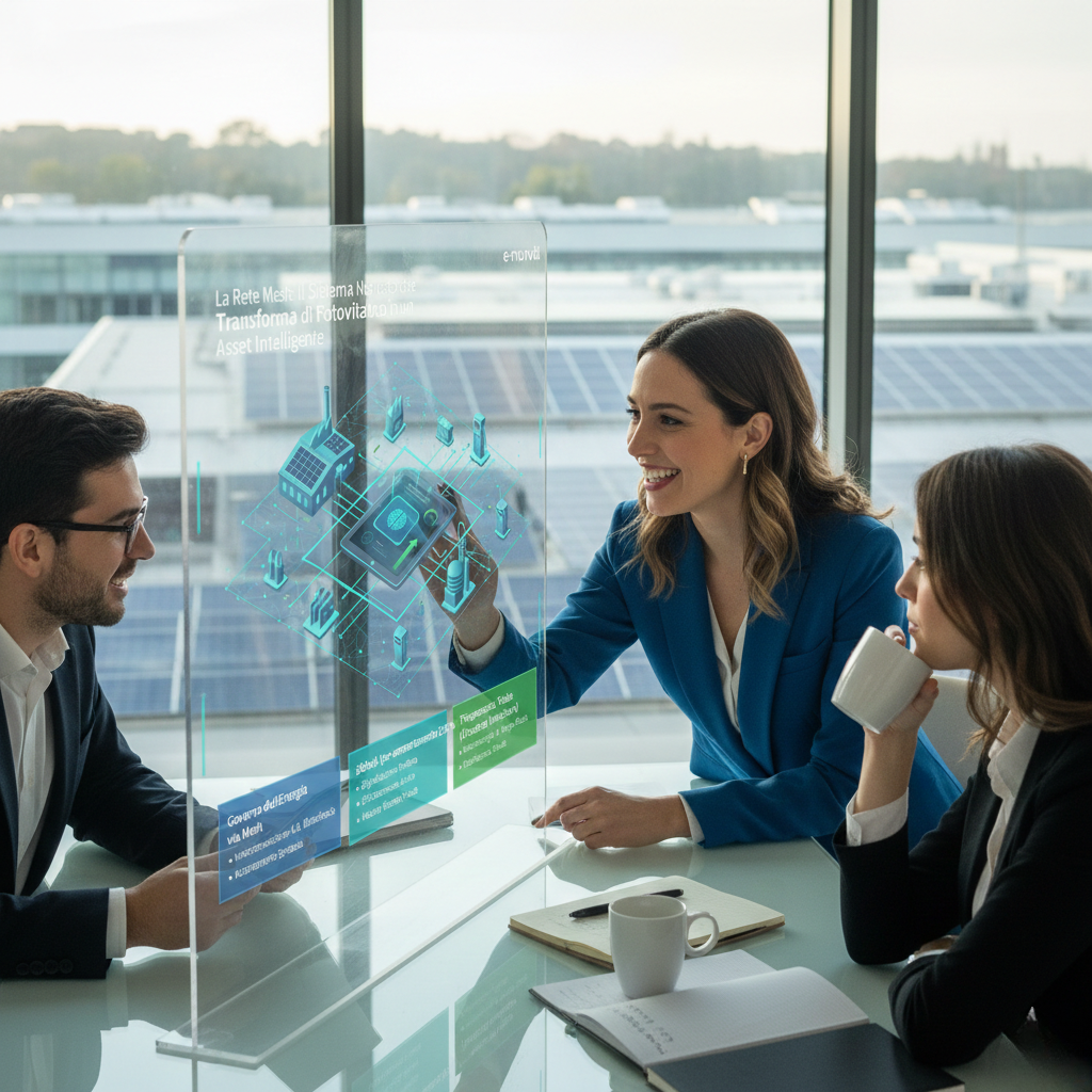 Intelligenza Mesh: Il Cervello Digitale che Eleva il Fotovoltaico a Infrastruttura Strategica 4.0