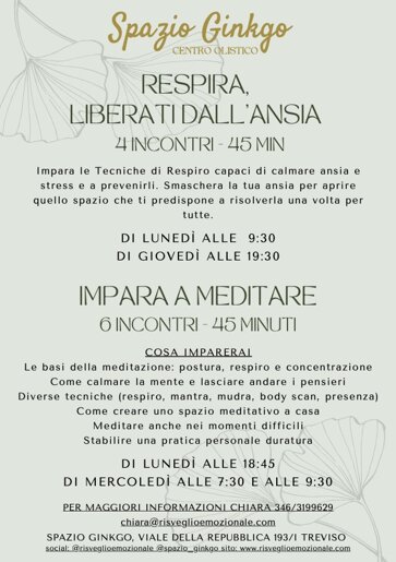 spazio ginkgo treviso, meditazione a treviso, centro di meditazione treviso