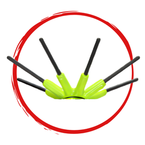 semisfera elastica nexus con 8 bastoncini carbon (1 pz