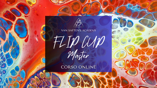 corso di fluid art, tecnica flip cup, celle con silicone