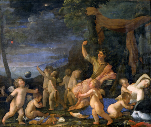 IL TRIONFO DI OVIDIO, E DELL'AMORE, DI POUSSIN IL TRIONFO DI OVIDIO, E DELL'AMORE, DI POUSSIN