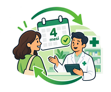 ritorno in farmacia ogni quattro mesi