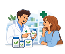 consulenza in farmacia con integratori