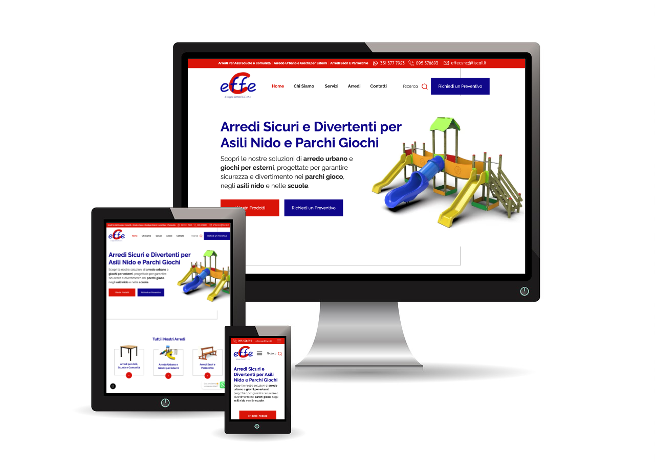 Arredi Effe C: un sito web su misura con Cosito.it, tra catalogo e preventivi
