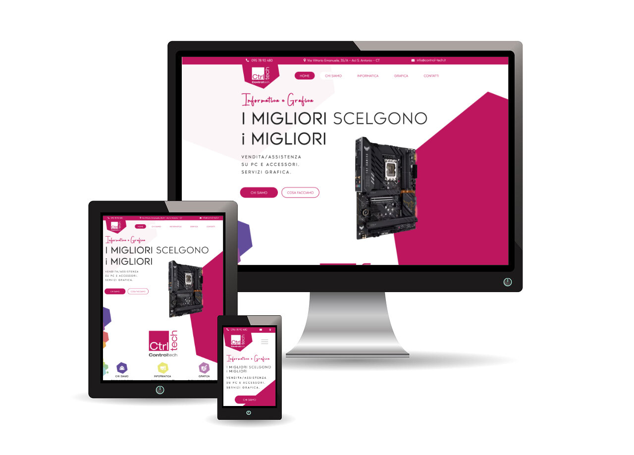 Sito Web per Negozio di Informatica e Grafica