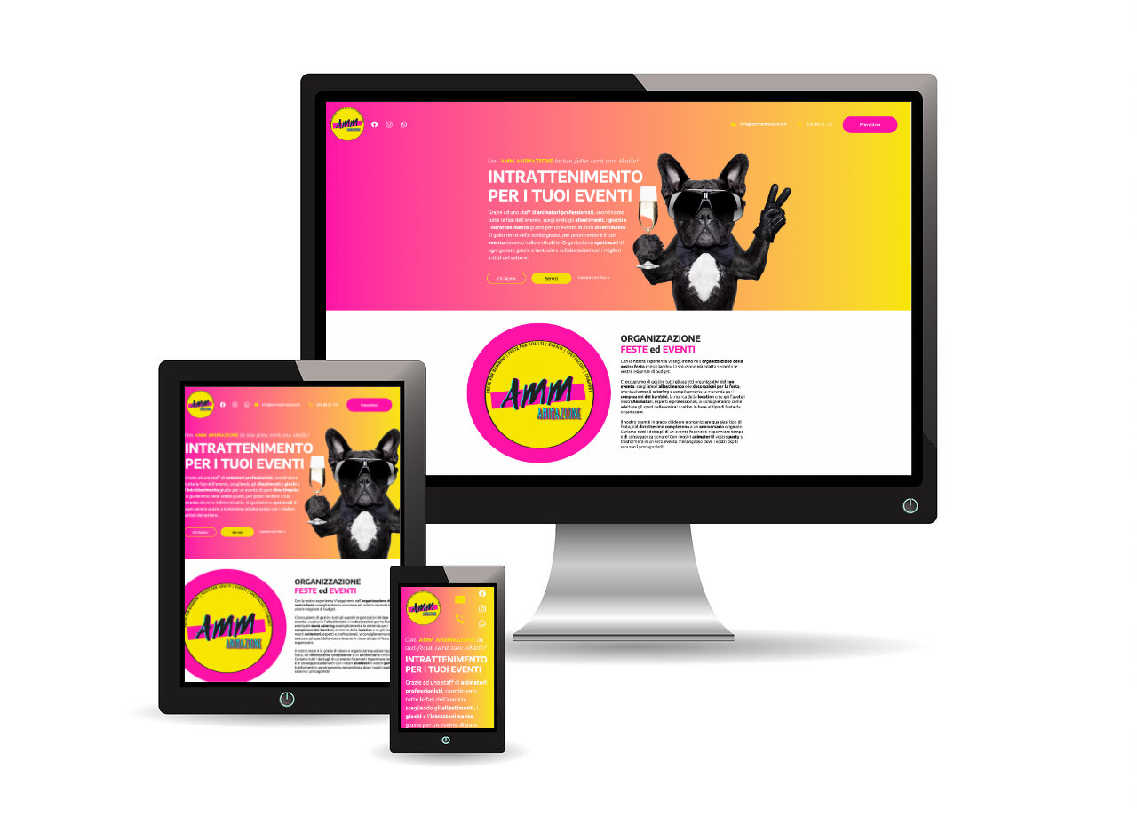 Sito Web per Agenzia di Intrattenimento