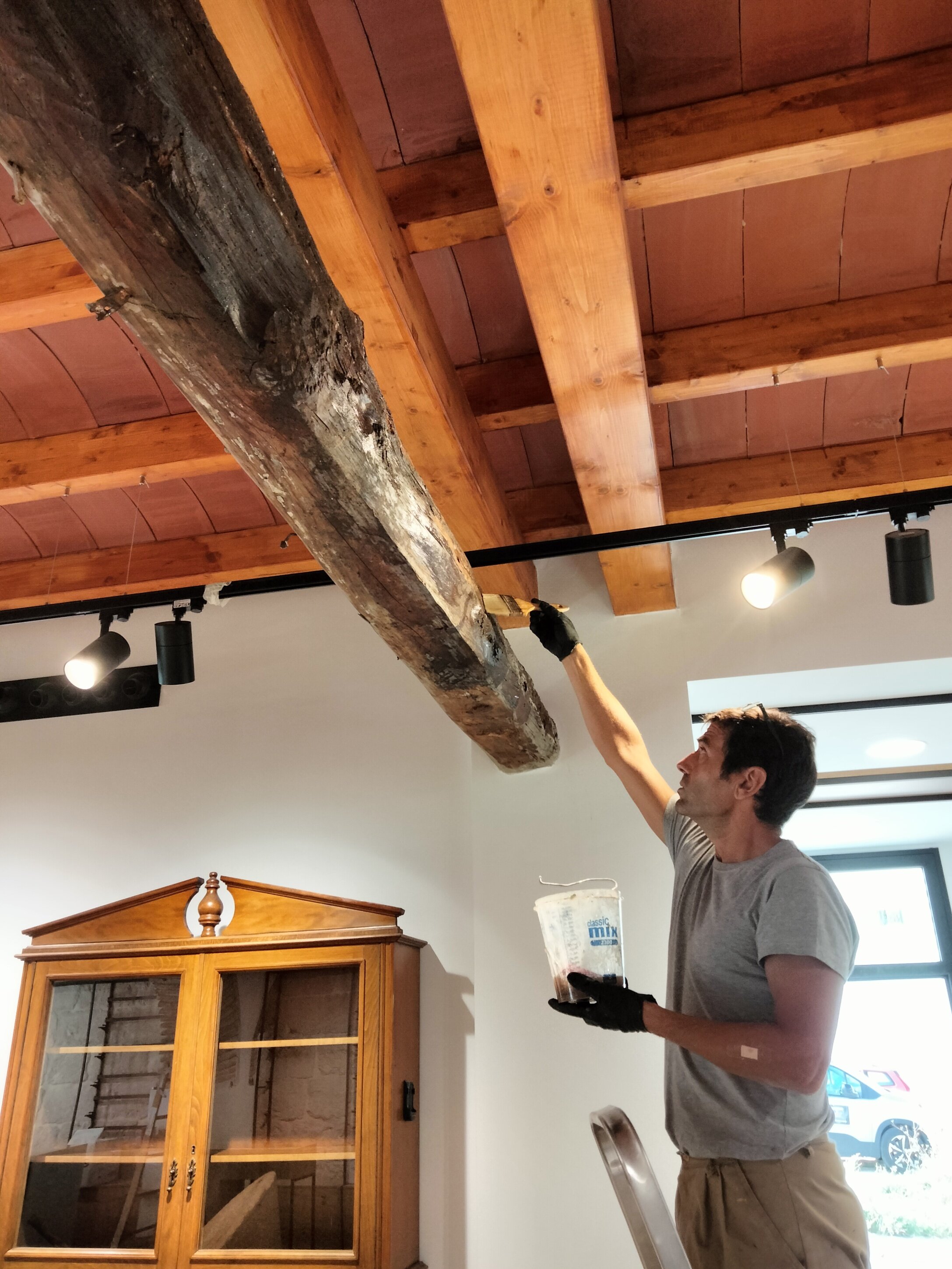 Tratamiento para vigas de madera