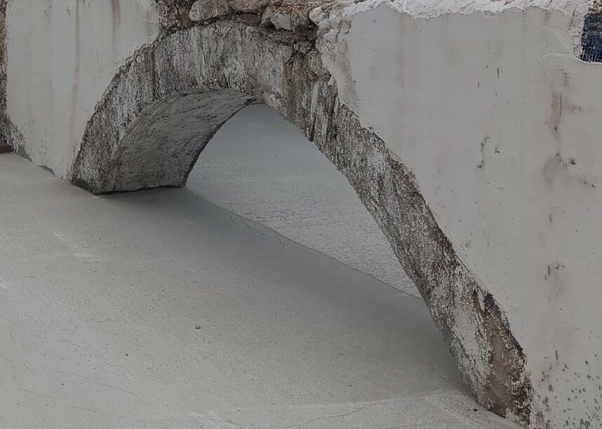 Arco de ladrillo antes