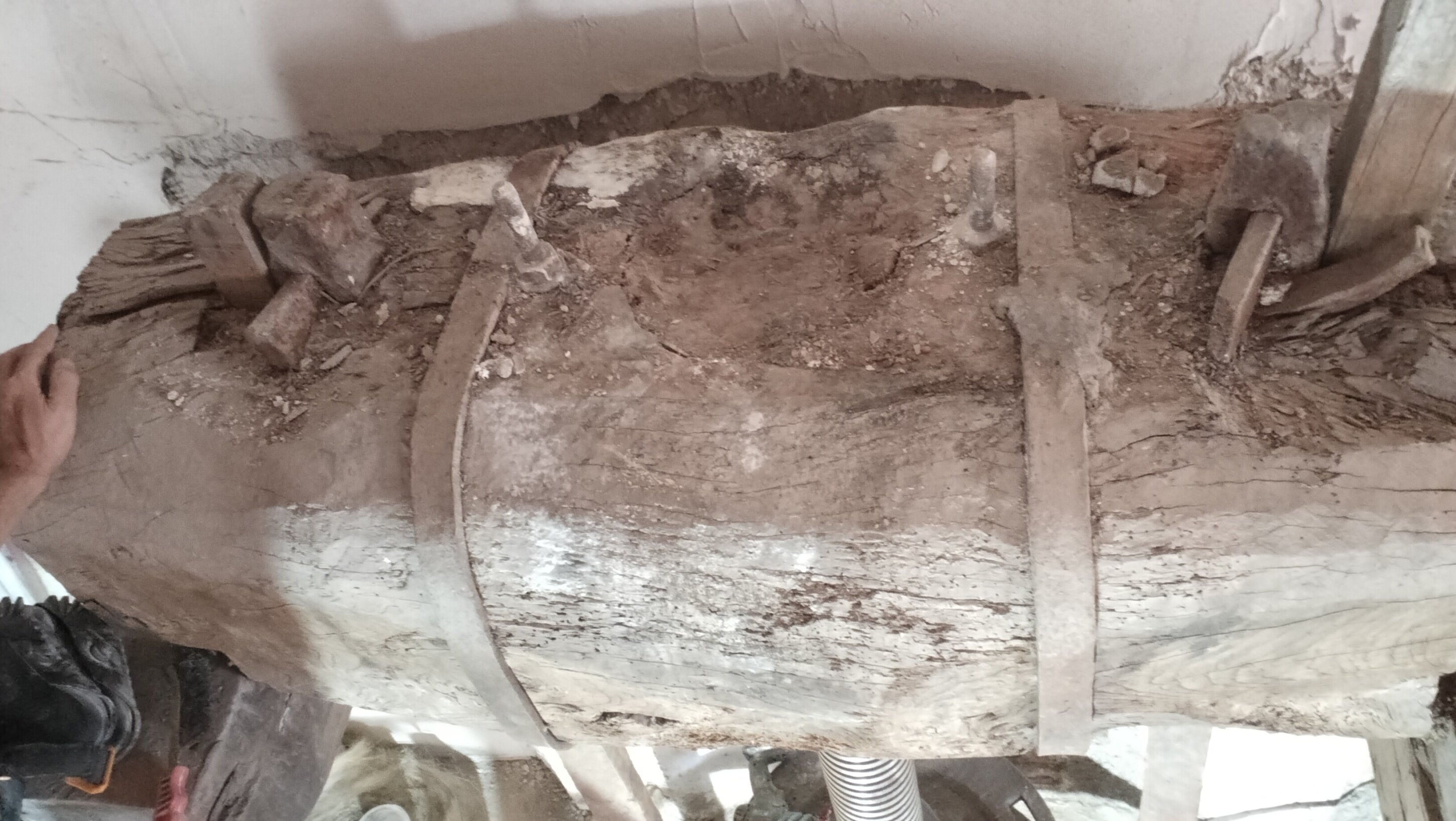 Prensa antes de la restauración