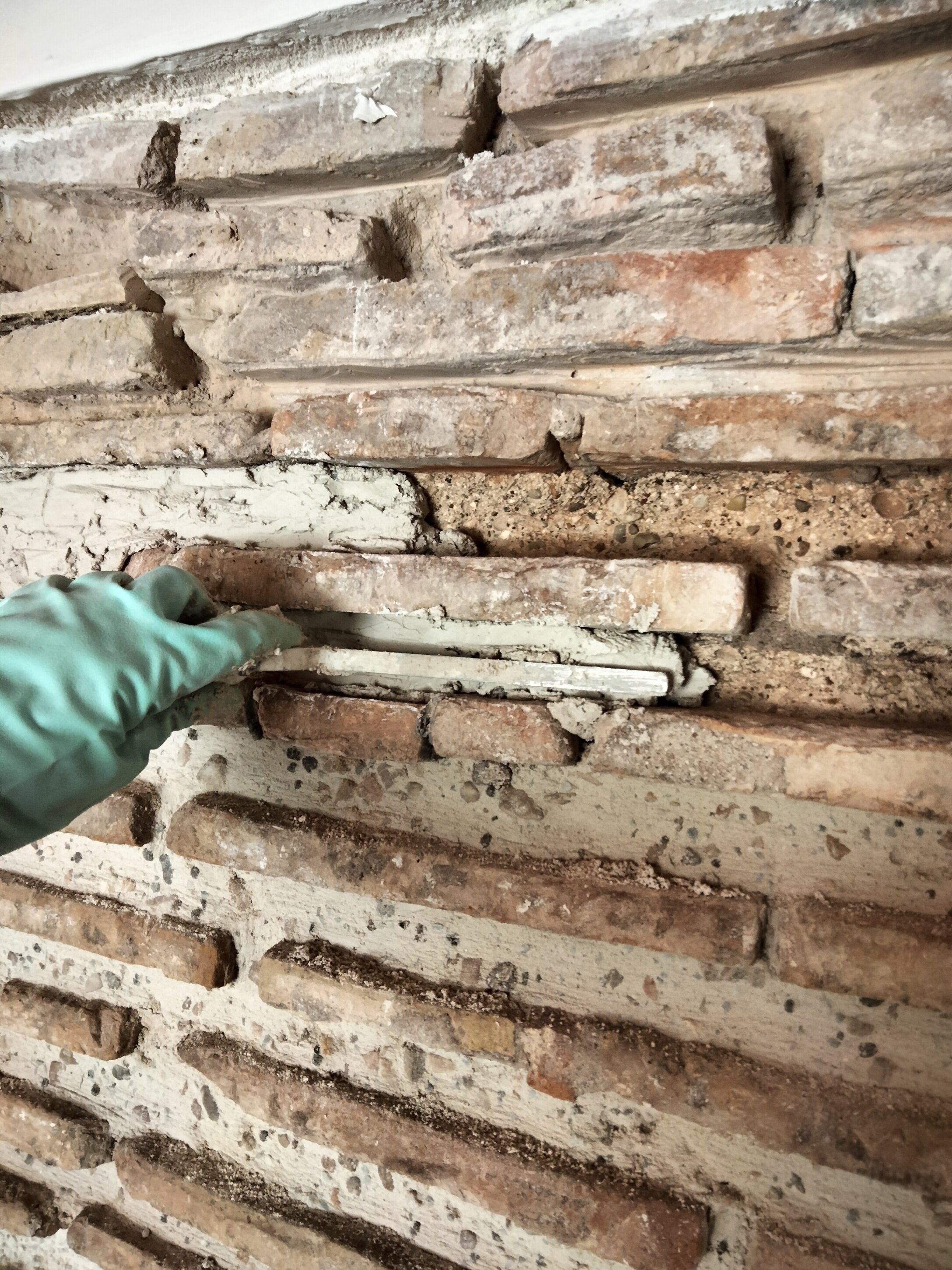 Proceso de rejuntado