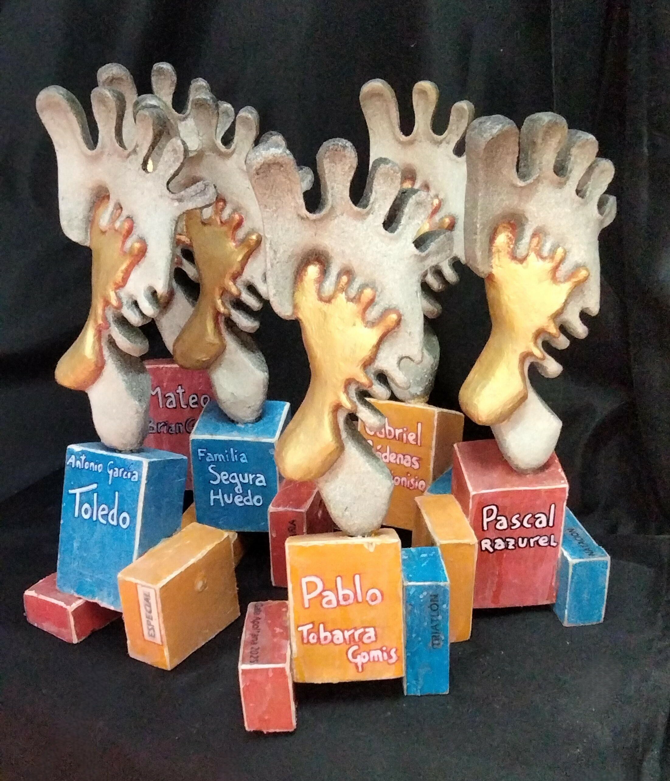 Conjunto de premios para la gala.