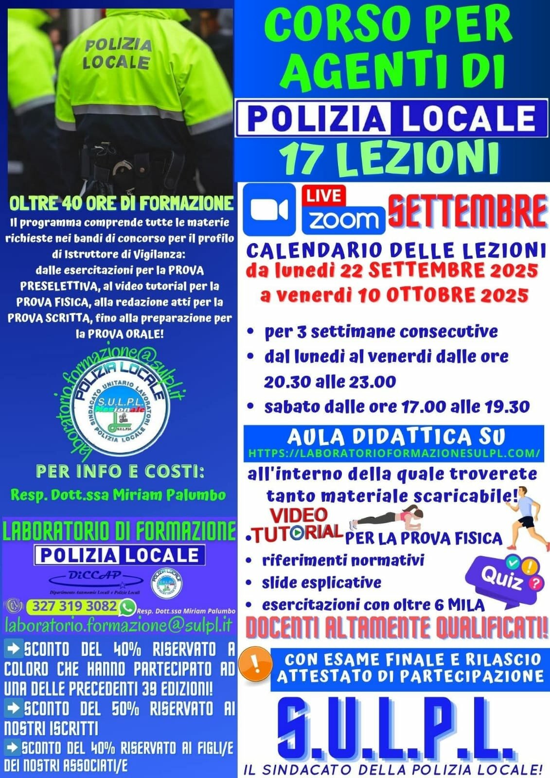 Corso per la preparazione al concorso da agenti Corso per la preparazione al concorso da agenti