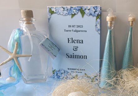 Invito matrimonio con decorazioni marine, Piemonte