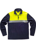 workteam-micropile-alta-visibilita-mezza-zip-modello-c4021