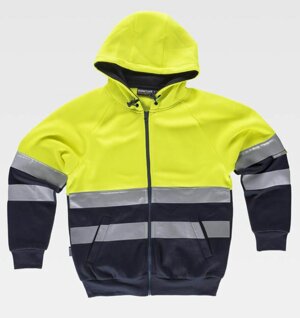 work-team-felpa-con-cappuccio-e-zip-alta-visibilita-classe-2-c9036