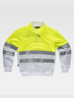 workteam-felpa-mezza-zip-alta-visibilita-classe-2-c9035
