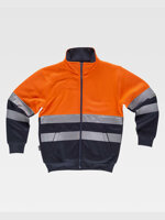 workteam-felpa-zip-intera-alta-visibilita-classe-2-c9037
