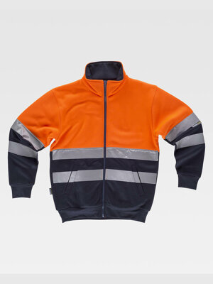 workteam-felpa-zip-intera-alta-visibilita-classe-2-c9037