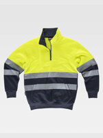 workteam-felpa-mezza-zip-alta-visibilita-classe-2-c9035