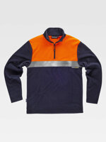 workteam-micropile-alta-visibilita-mezza-zip-modello-c4021