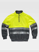 workteam-felpa-mezza-zip-alta-visibilita-classe-2-c9035
