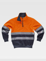 workteam-felpa-mezza-zip-alta-visibilita-classe-2-c9035